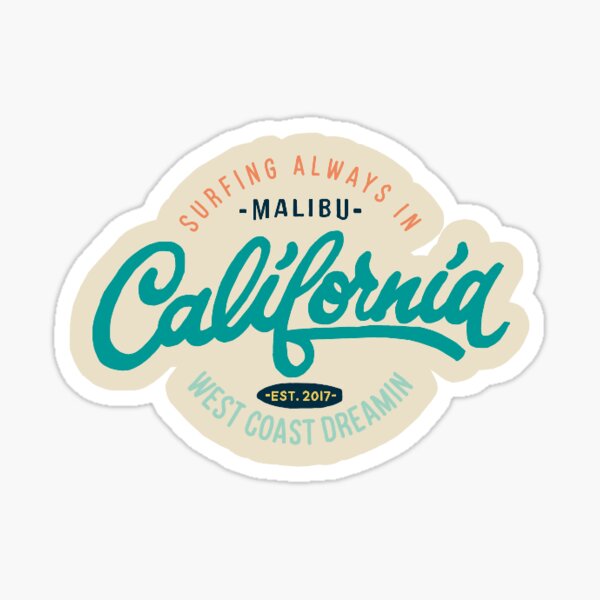 Vista previa del artículo con la obra «Surfeando siempre en Malibu California», diseñado y vendido por mayafoleyy.