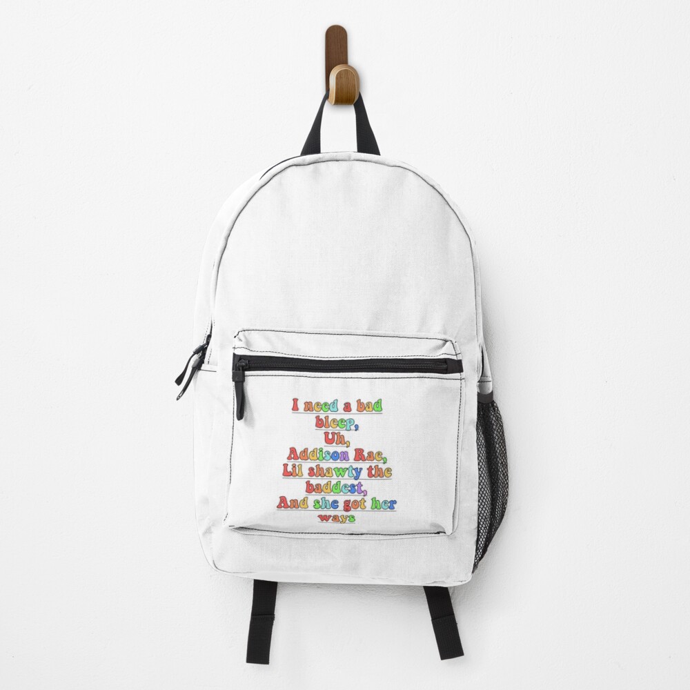 "I need a bad bleep uh addison rae" Backpack by ...