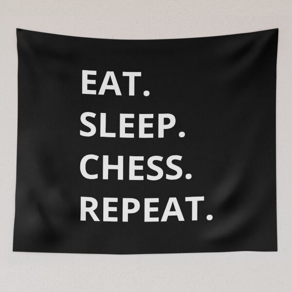 Item preview, Eat Sleep Chess Repeat designed and sold by manishfzr1995.