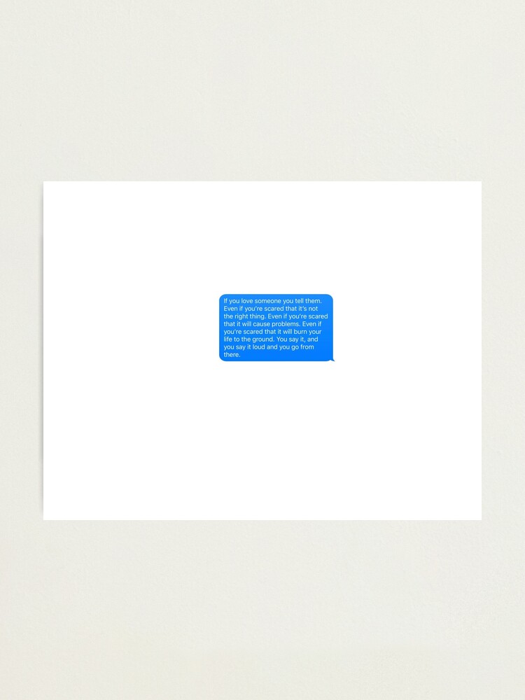 "Mark Sloan if you love someone " Photographic Print for Sale by nathalycuriel Redbubble