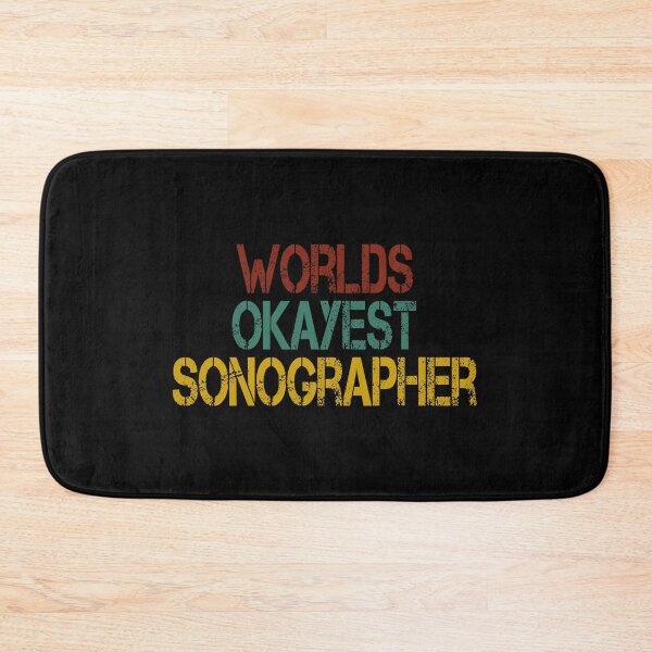 Item preview, Worlds Okayest Sonographer / sonographer gift , Sonography ,sonography Student , sonographer gift ideas , Radiologist vintage style idea design designed and sold by Chamssou.