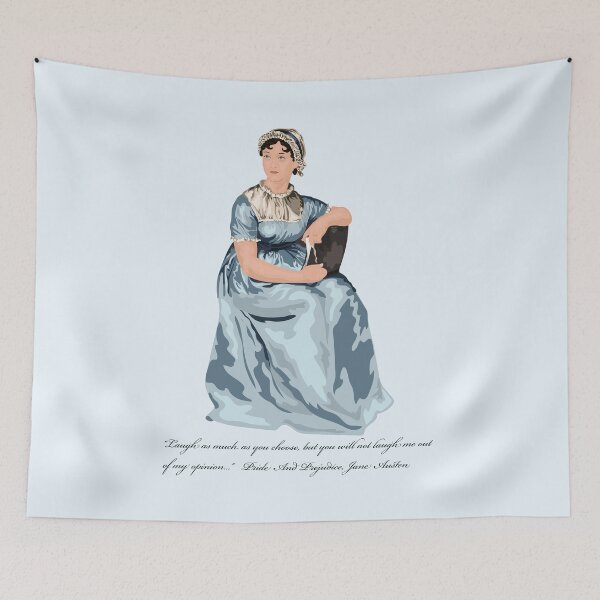Item preview, Jane Austen - "Laugh as much as you choose, but you will not laugh me out of my opinion...”  designed and sold by Annalisa-Jones.