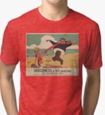 Vintage poster - Skegness Tri-blend T-Shirt