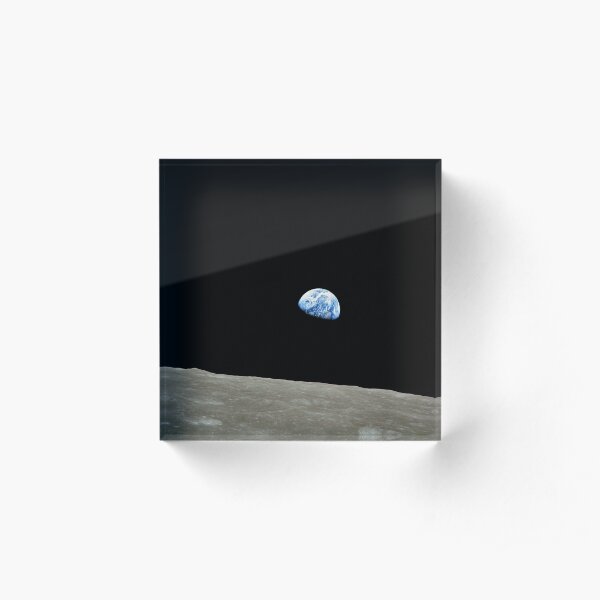 Apollo 8 NASA Moon Mission Earthrise Acrylic Block