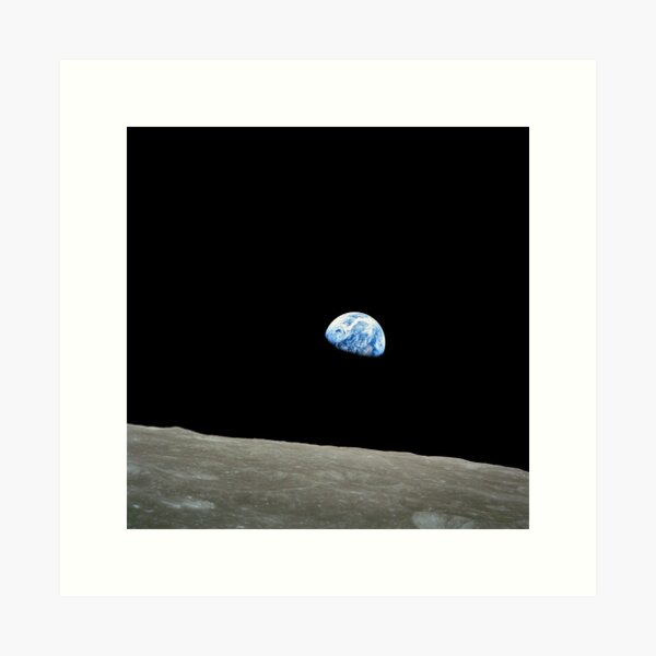 Apollo 8 NASA Moon Mission Earthrise Art Print