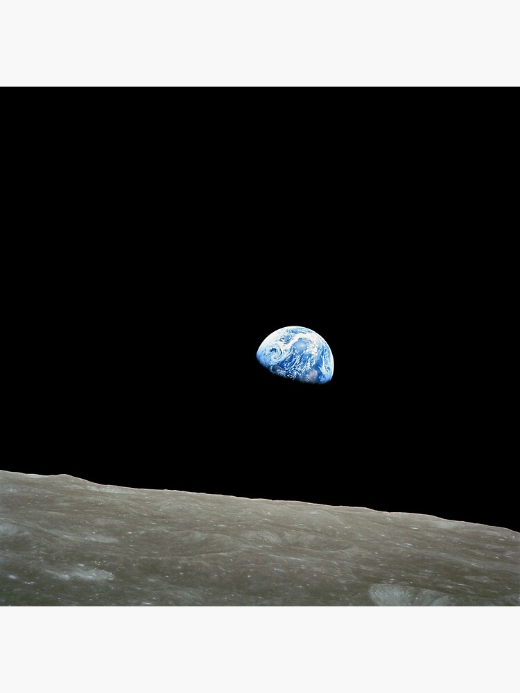 Apollo 8 NASA Moon Mission Earthrise by pdgraphics
