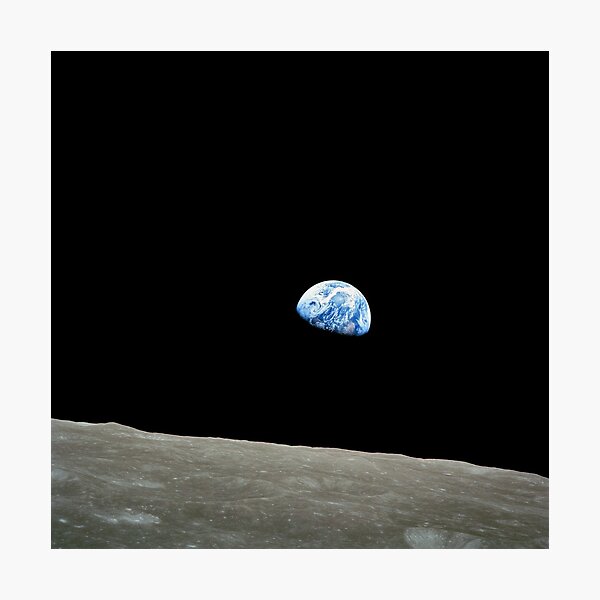 Apollo 8 NASA Moon Mission Earthrise Photographic Print