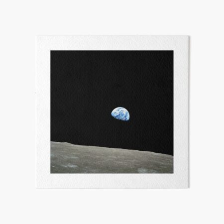 Apolo 8 NASA Misión Luna Salida de la Tierra Lámina rígida