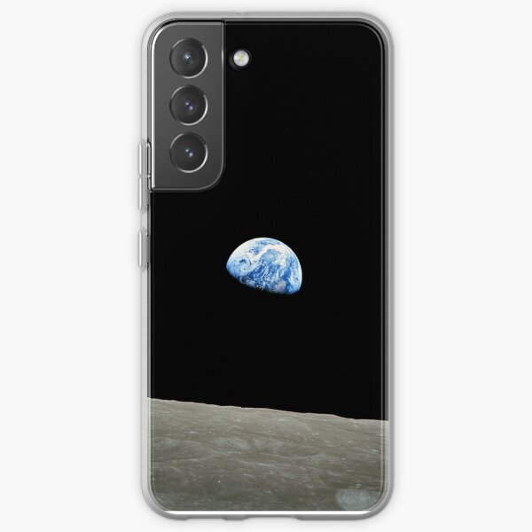 Apolo 8 NASA Misión Luna Salida de la Tierra Funda blanda para Samsung Galaxy