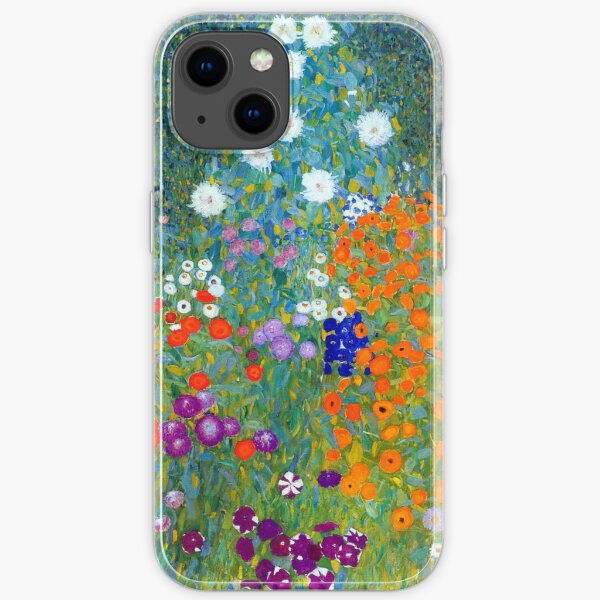 Jardín de flores Gustav Klimt Funda blanda para iPhone
