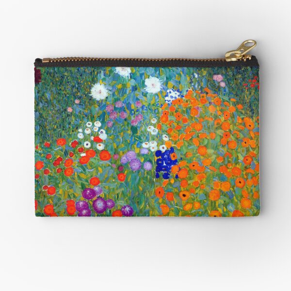 Gustav Klimt Flower Garden Zipper Pouch