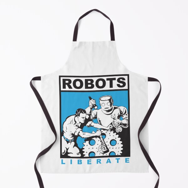 Item preview, Robots liberate humans designed and sold by close-up.biz.