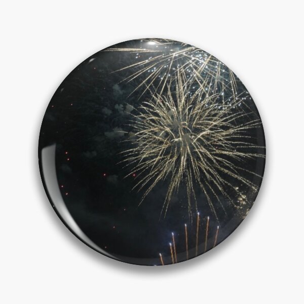 Item preview, Gold and Purple Fireworks Formation at Night designed and sold by alteredillusion.