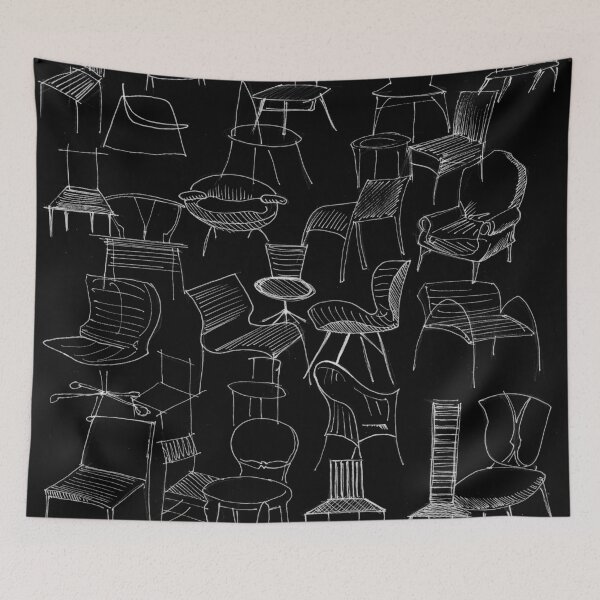 Item preview, black in dark furniture sketches designed and sold by jorgelebeau.