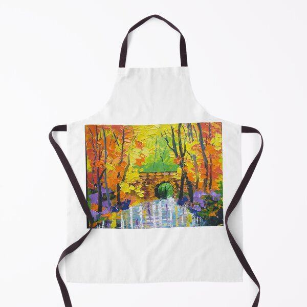 Item preview, Abstract design of pond and bridge designed and sold by Sonali Shah.