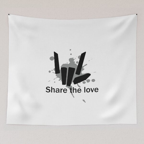 Item preview, Share the Love Grey Style designed and sold by tinypurpleland.