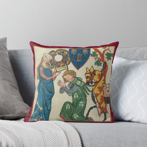 Item preview, She Bestows His Helm Medieval Illumination designed and sold by Erin Rado.