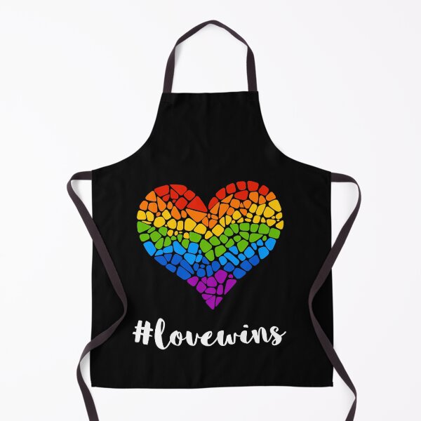 Item preview, Pride Hashtag Love Wins Mosaic Rainbow Heart designed and sold by cosfrog.