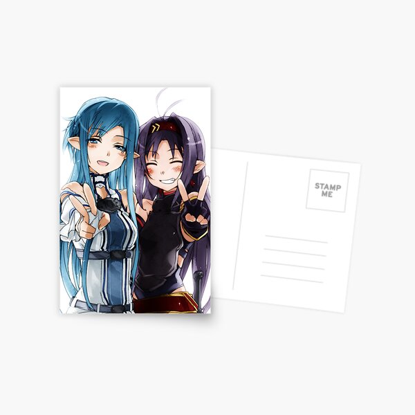 Asuna et Yuuki Carte postale