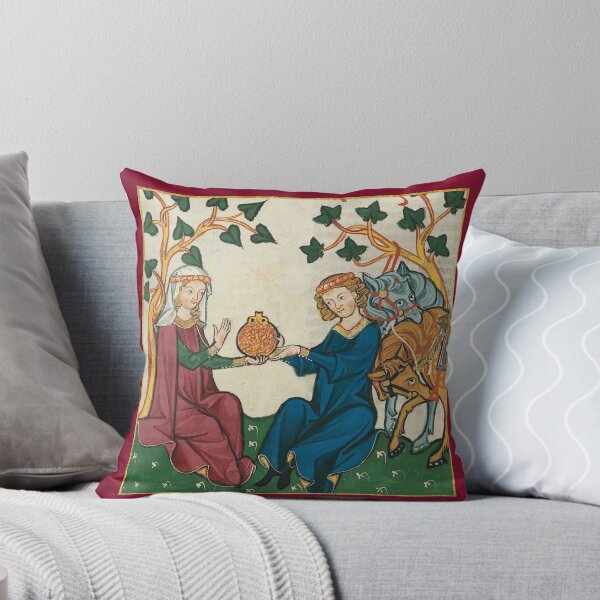 Item preview, Lovers Sharing Wine Medieval Illumination designed and sold by Erin Rado.