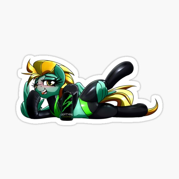 Lightning Energy Dust Midriff Sticker