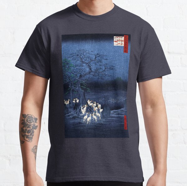 Hiroshige New Year's Eve Foxfires at the Changing Tree, Oji Classic T-Shirt
