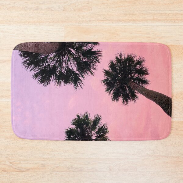 Item preview, 3 Palm Trees with Pink Purple Sunset Ombre Sky designed and sold by MarzStudio.