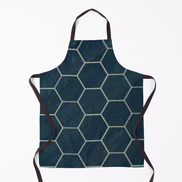 Item preview, blue hexagon tiles designed and sold by alisonbbentley.