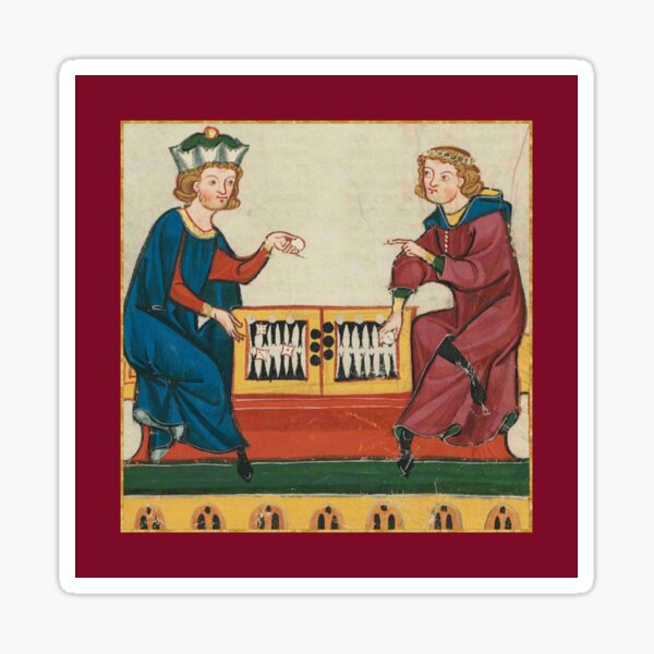 Item preview, Backgammon Game Medieval Illumination designed and sold by Erin Rado.