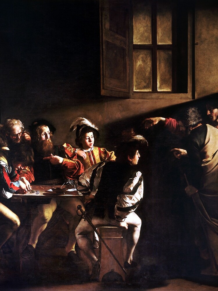 "Caravaggio Die Berufung des heiligen Matthäus" Turnbeutel von