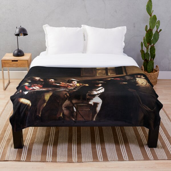 Caravaggio The Calling of Saint Matthew Throw Blanket