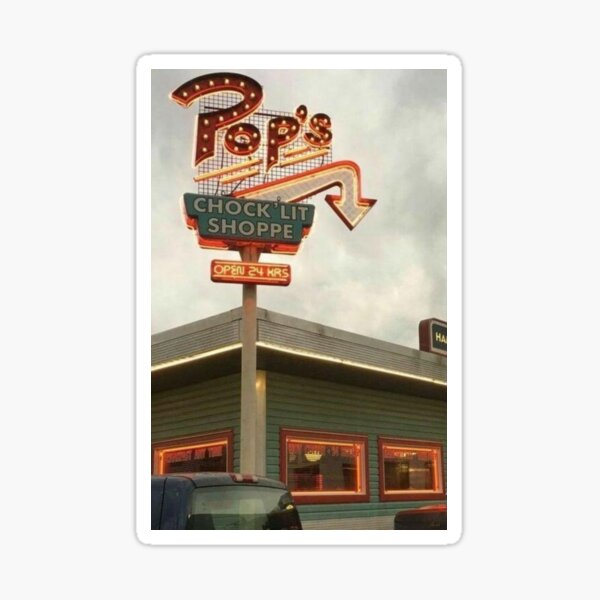 Pops Diner Stickers Redbubble - pops diner decal roblox