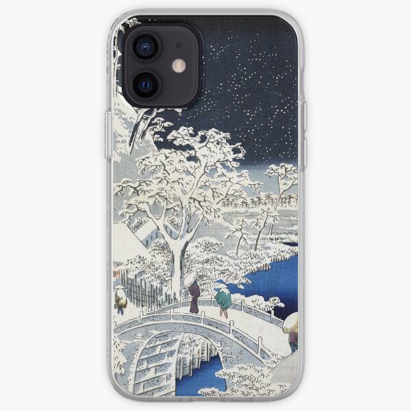 Utagawa Hiroshige Meguro Drum Bridge and Sunset Hill iPhone Soft Case