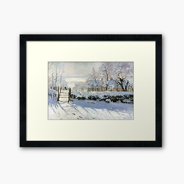 Claude Monet The Magpie Framed Art Print