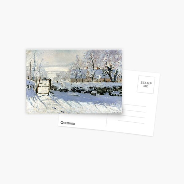 Claude Monet The Magpie Postcard