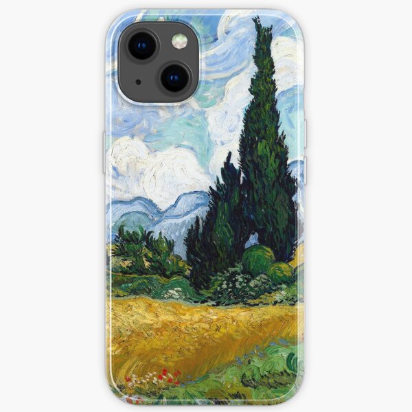 Vincent van Gogh Wheatfield with Cypresses iPhone Soft Case