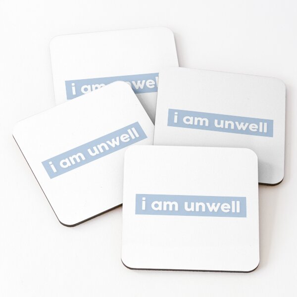 Item preview, i am unwell block sticker // call her daddy - baby blue designed and sold by scribblesbysar.