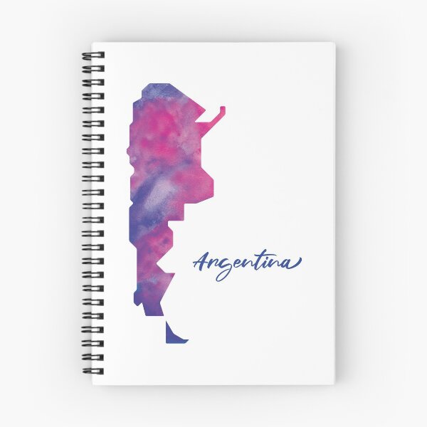 Item preview, Argentina Map in Watercolor (Purple, Blue and Pink) designed and sold by Geometricshow.