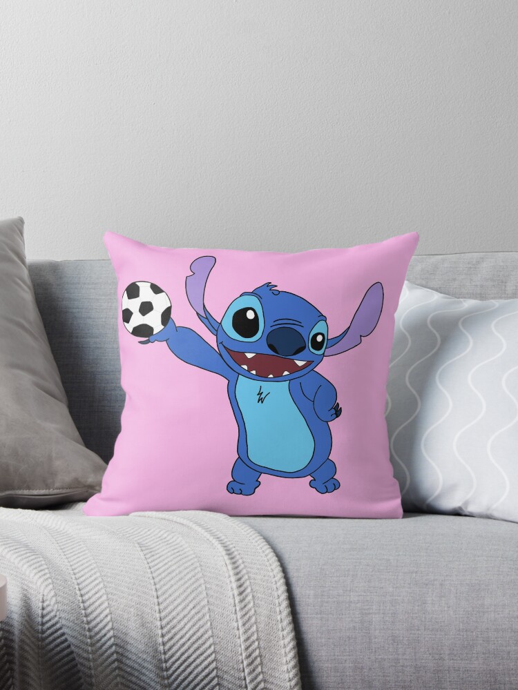 Baby Stitch on Pillow with Bottle