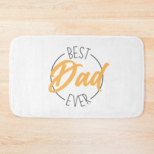 Item preview, Best dad ever typography on white background  designed and sold by JokeGysen.