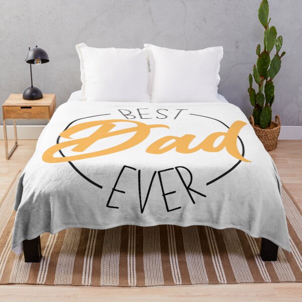 Item preview, Best dad ever typography on white background designed and sold by JokeGysen.