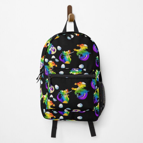 Rainbow Dragon Print Backpack