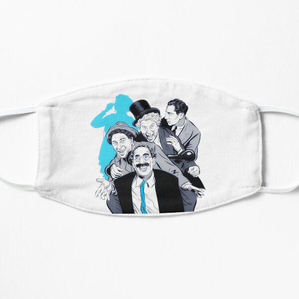 The Marx Brothers - An illustration by Paul Cemmick Flat Mask