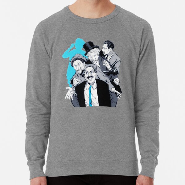 The Marx Brothers - An illustration by Paul Cemmick Lightweight Sweatshirt
