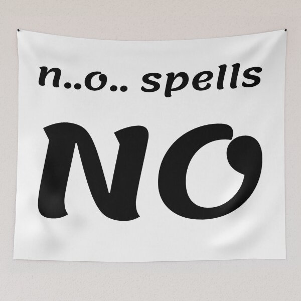 Item preview, n..o.. spells no designed and sold by ExploreStore.