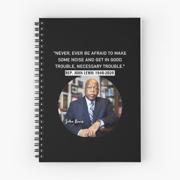 Item preview, Congressman John Lewis Never ever be afraid 19402020 designed and sold by HenryHansons.