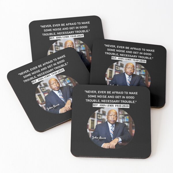 Item preview, Congressman John Lewis Never ever be afraid 19402020 designed and sold by HenryHansons.