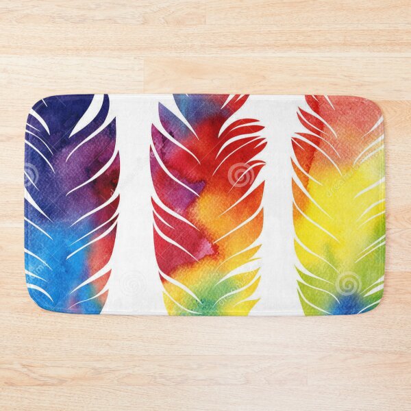 Item preview, Colorful feathers designed and sold by PiinkBliinder.