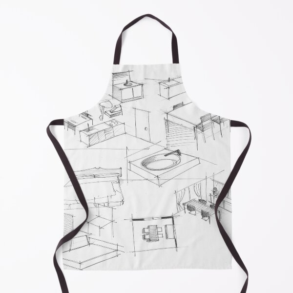 Item preview, white furniture sketches designed and sold by jorgelebeau.