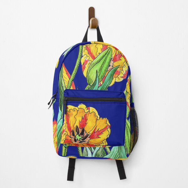 Item preview, Yellow Parrot Tulips Blue Sky Botanical Watercolor designed and sold by Irina Sztukowski.